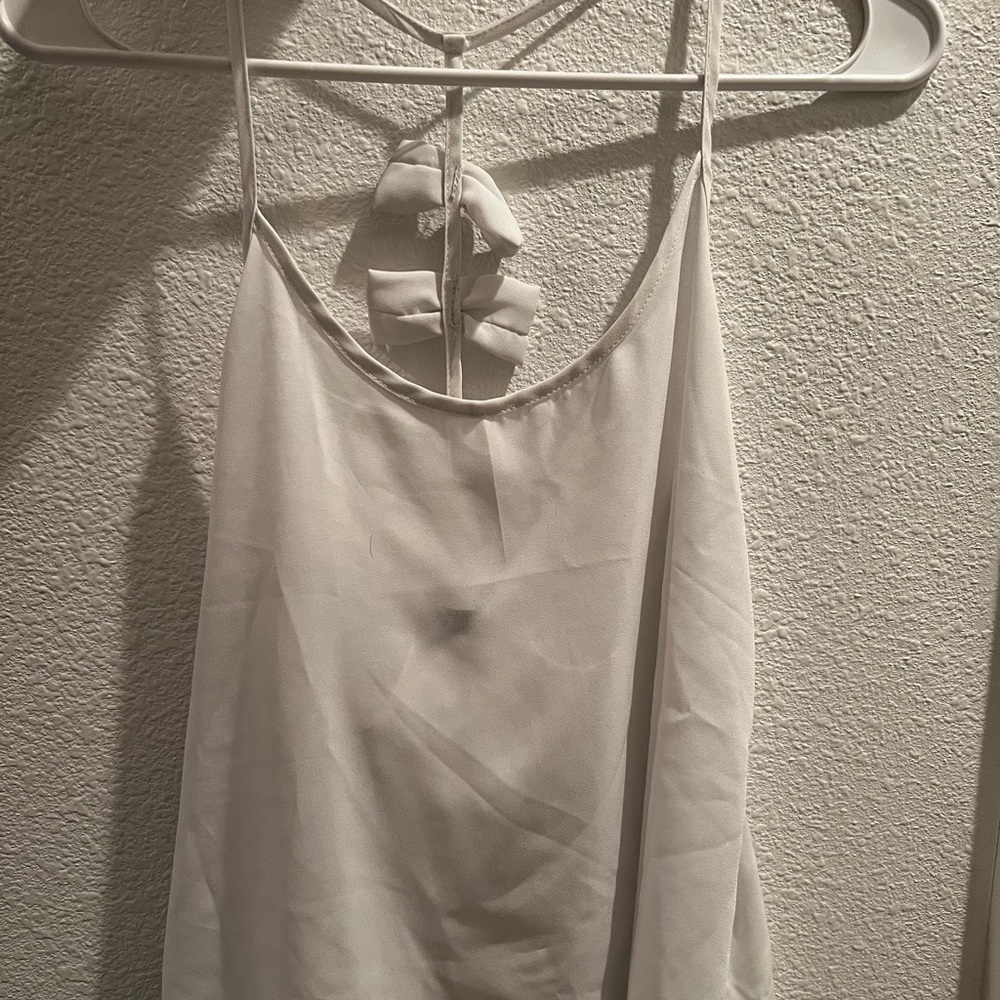 Sheer white tank